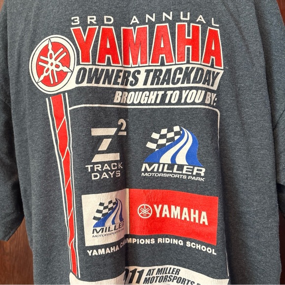 3rd Annual Yamaha Owners Track day Gray Shirt Size XL Mens - Picture 3 of 11